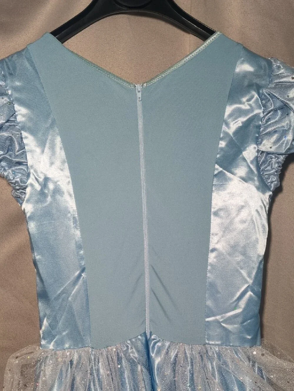 Leg Avenue Cinderella Light Blue Satin Costume Dress - Picture 6 of 10